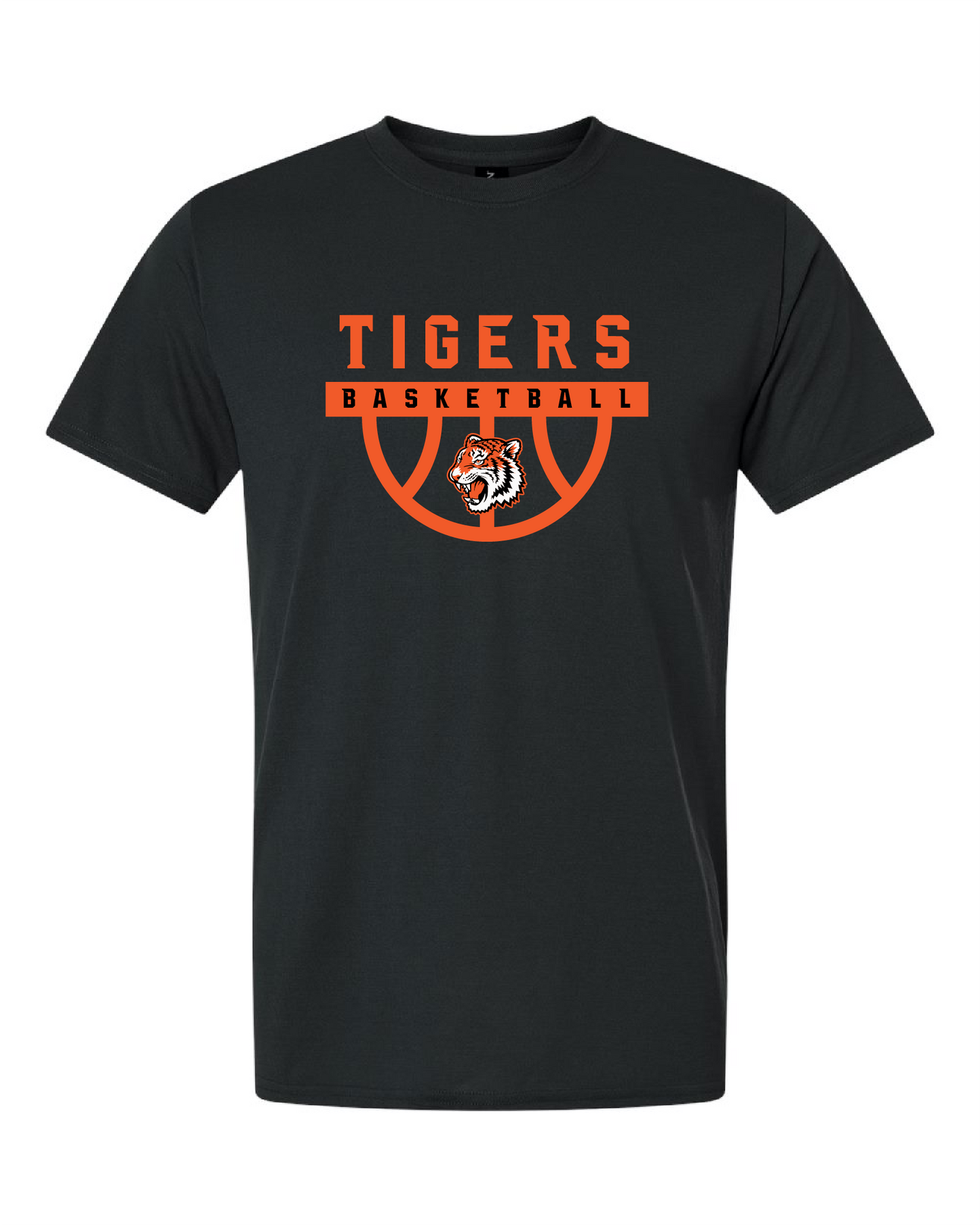 Tigers Basketball Classic Tigers Logo Short Sleeve Tee – Black