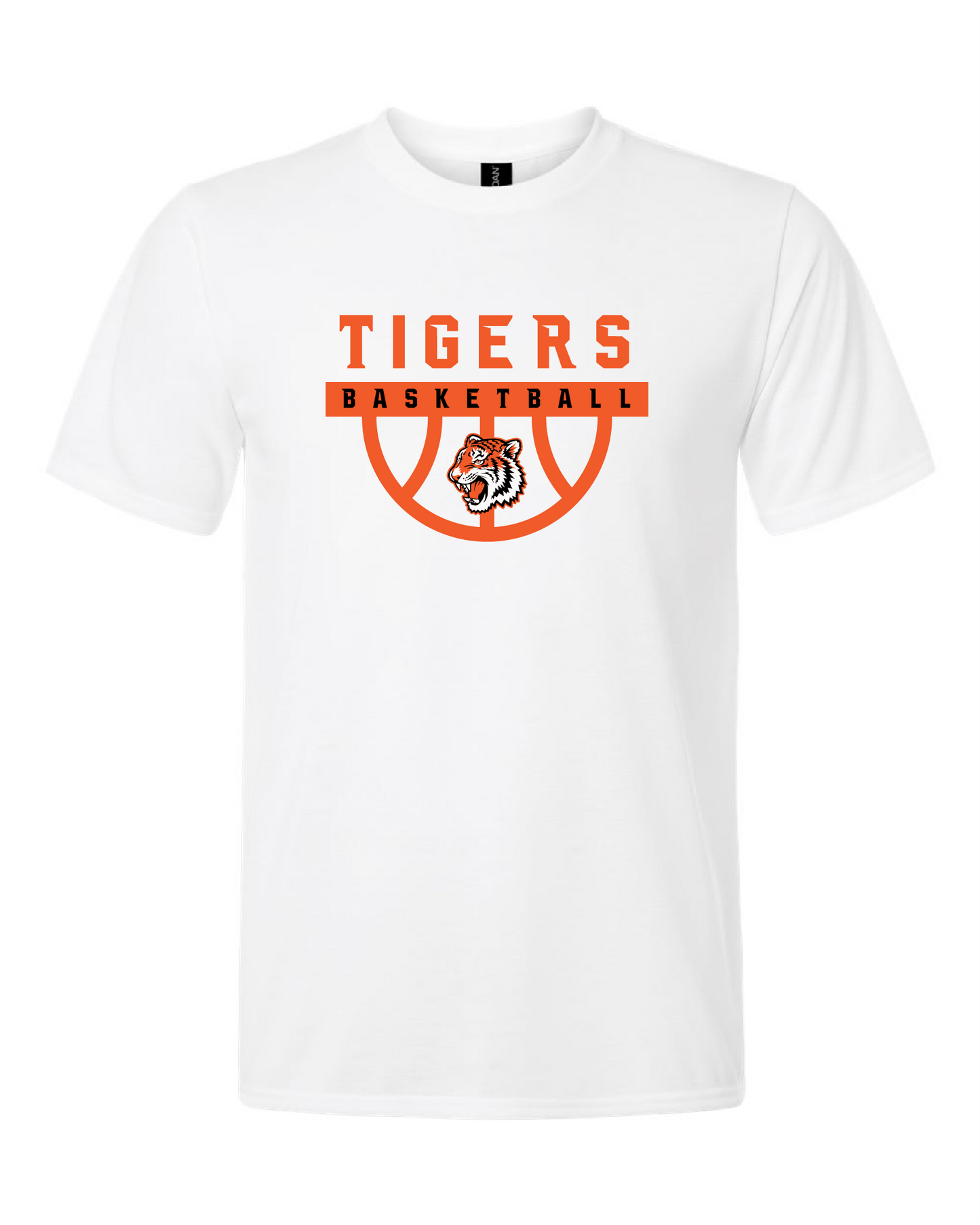 Tigers Basketball Classic Tigers Logo Short Sleeve Tee – White
