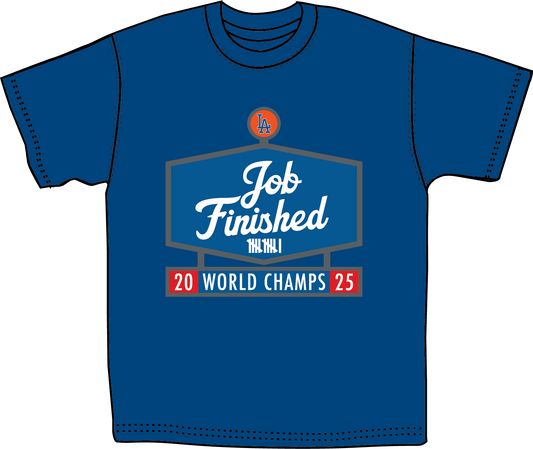 Job Finished Short Sleeve Tee - Blue