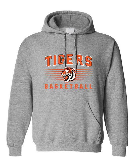 Tigers Basketball Retro Collegiate Hoodie – Gray