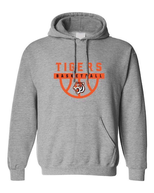 Tigers Basketball Classic Tigers Logo Hoodie – Gray