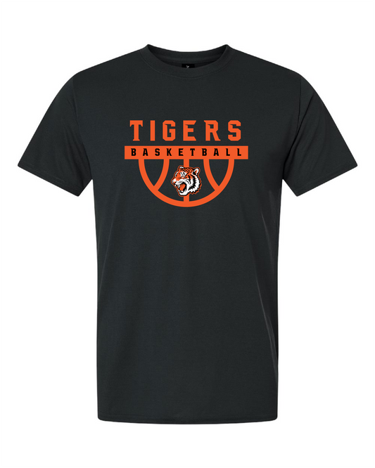 Tigers Basketball Classic Tigers Logo Short Sleeve Tee – Black