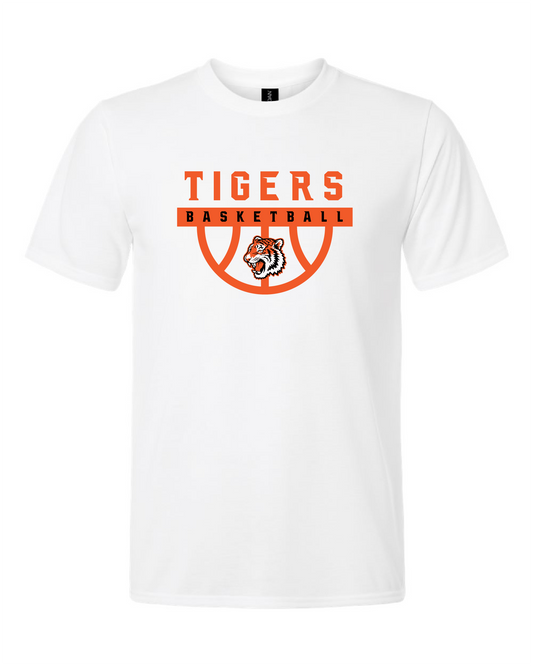 Tigers Basketball Classic Tigers Logo Short Sleeve Tee – White