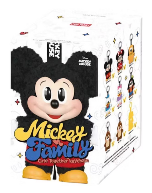 Pop Mart Disney Mickey Family Together Series Plush Keychain Single Blind Box
