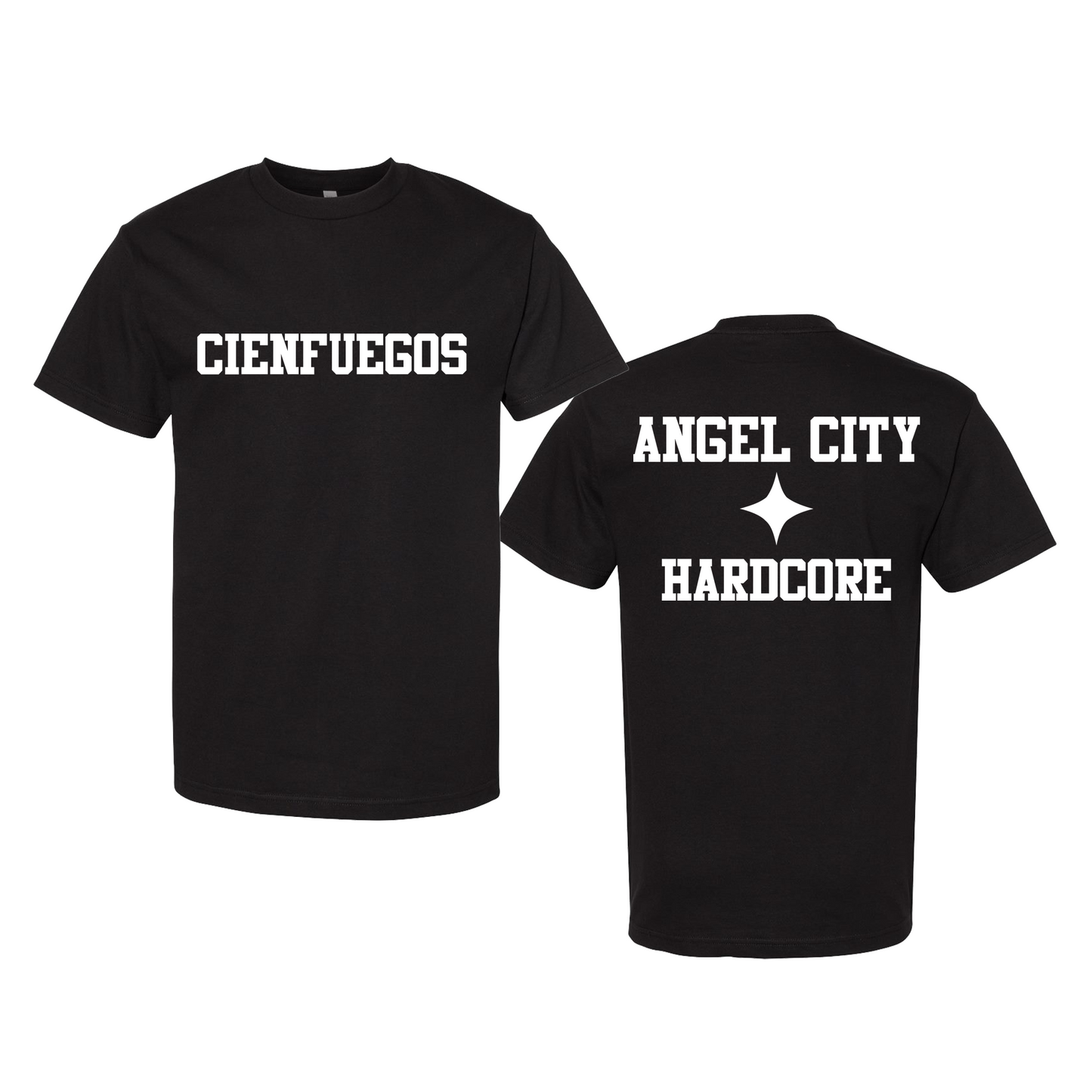 Cienfuegos Angel City Hardcore Short Sleeve Black T-Shirt